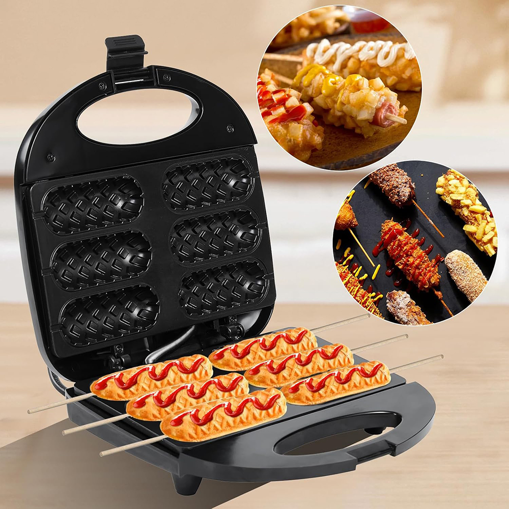 Hot Dog Press - Electric Hot Dog Machine Waffle Maker