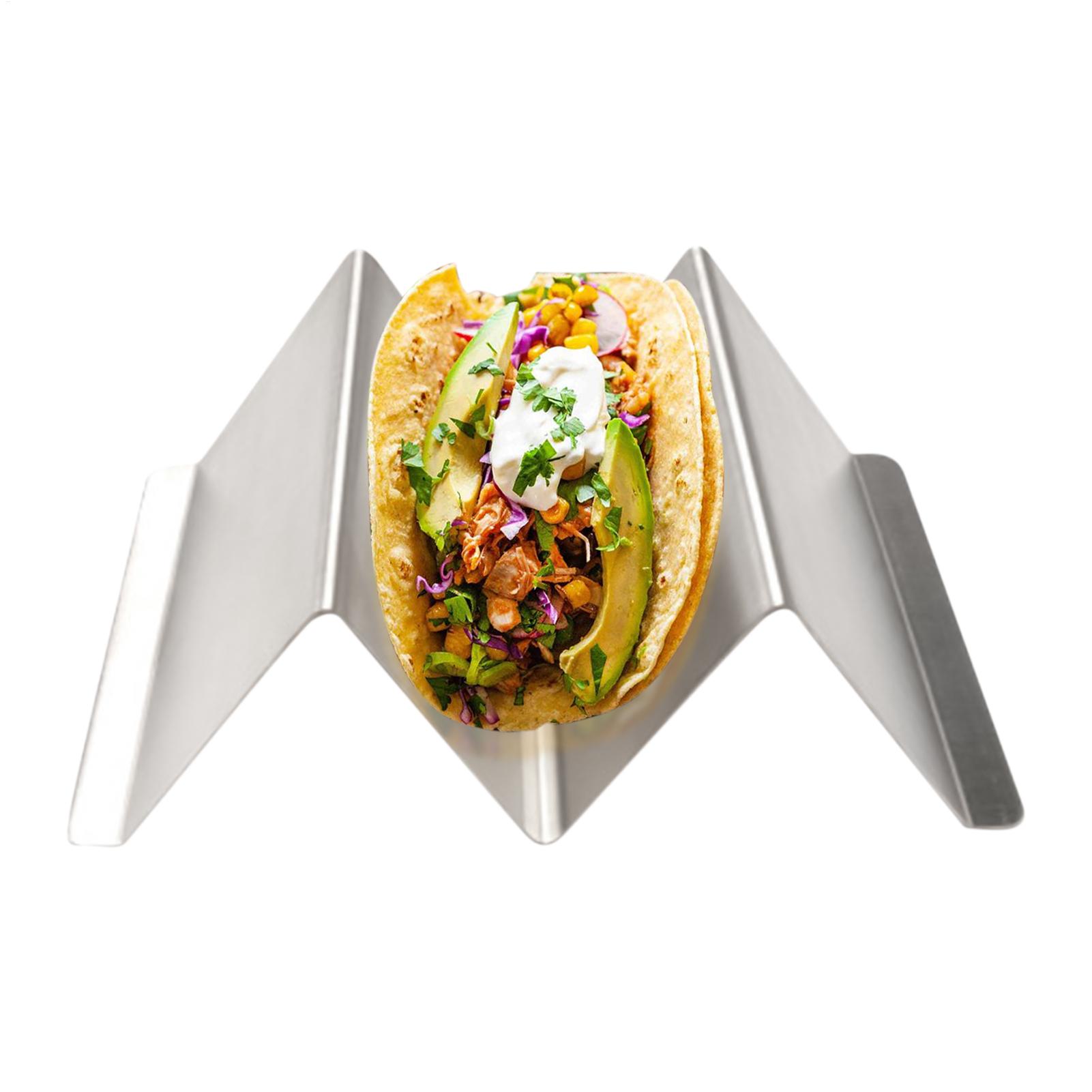 Taco Stand Holder - Stainless Steel Tortilla Holder W-Shaped Taco