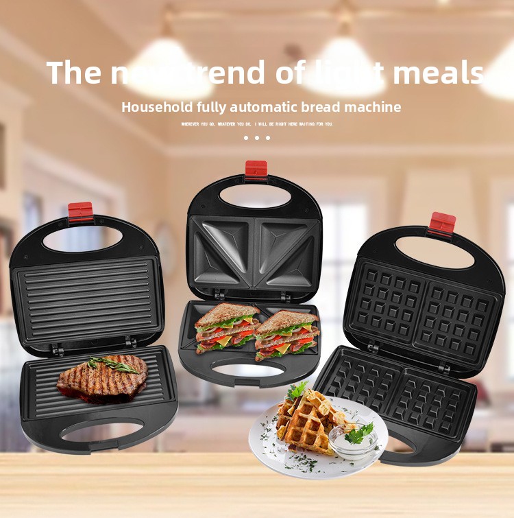 Hot Dog Press - Multi-Function Breakfast Maker – Waffle, Sandwich,