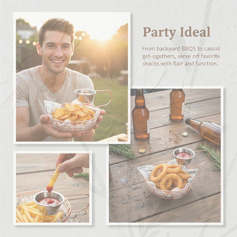 Dim Sum Basket - ㉻Creative Snack Plate Basket Hanging Sauce