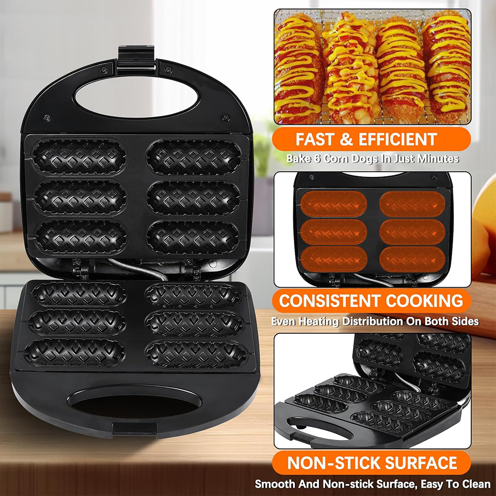 Electric Hot Dog Machine Waffl - Hot Dog Press 评论和价格