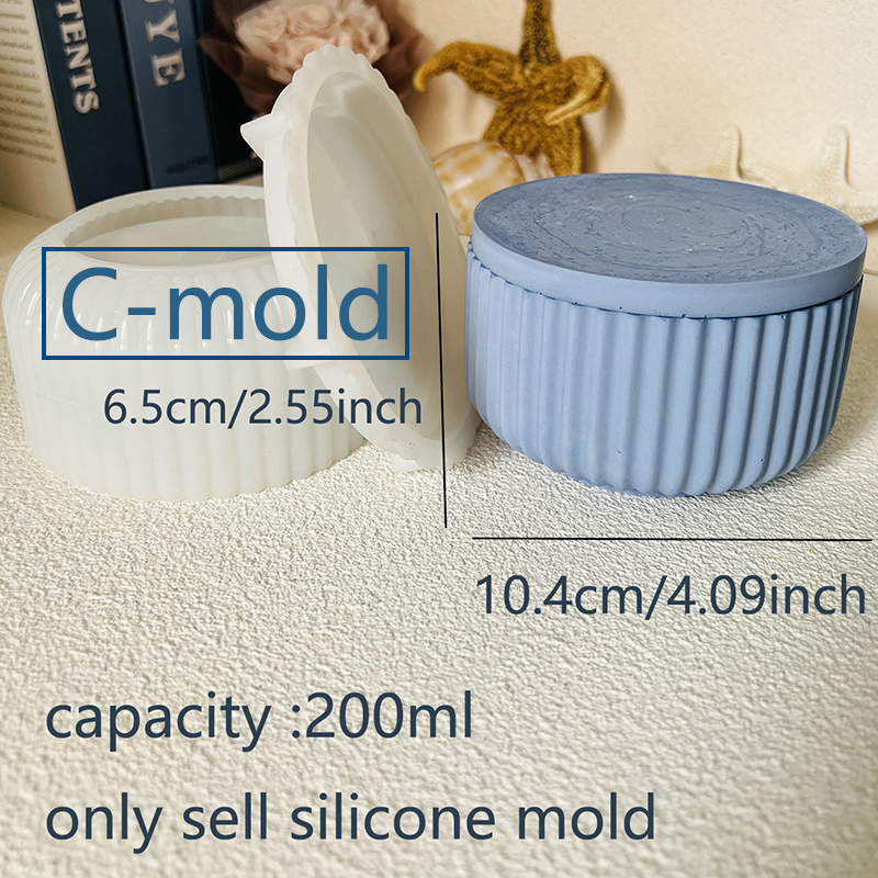 Cement Candle Jar Silicone Mol - Potsticker Mold 评论和价格