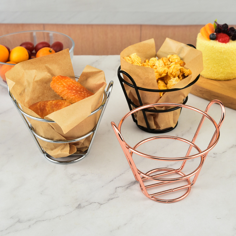 Iron small food basket Bar fri - Dim Sum Basket 评论和价格