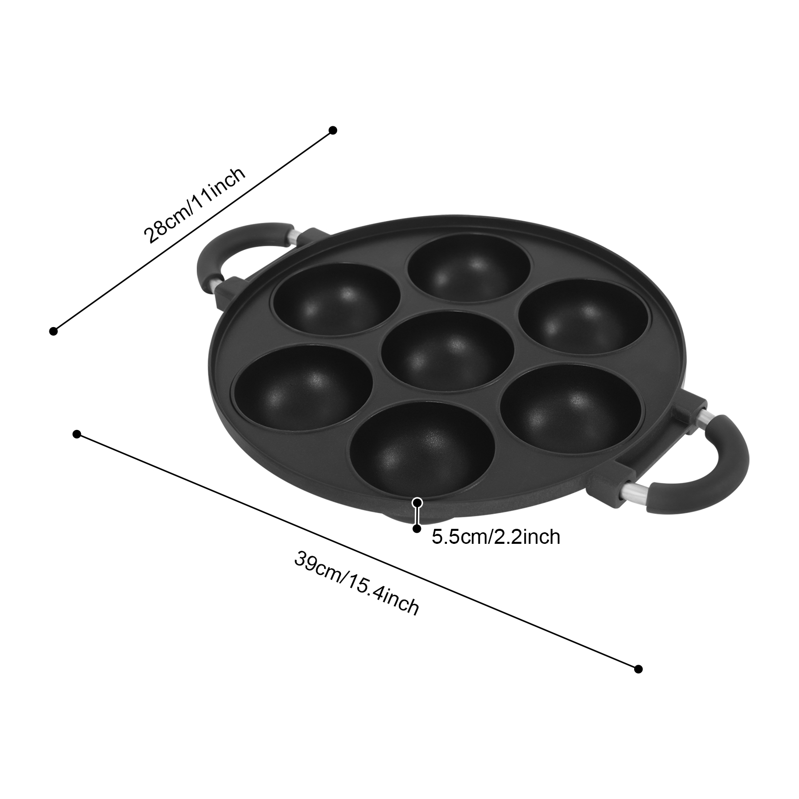 Cake Mold, 7 Hole Egg Waffle B - Egg Waffle Pan 评论和价格
