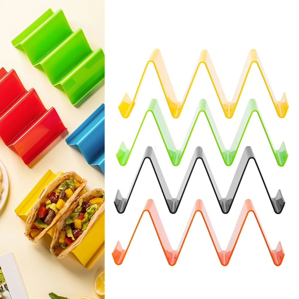 4Pcs Wave Shape Burrito Potato - Taco Stand Holder 评论和价格