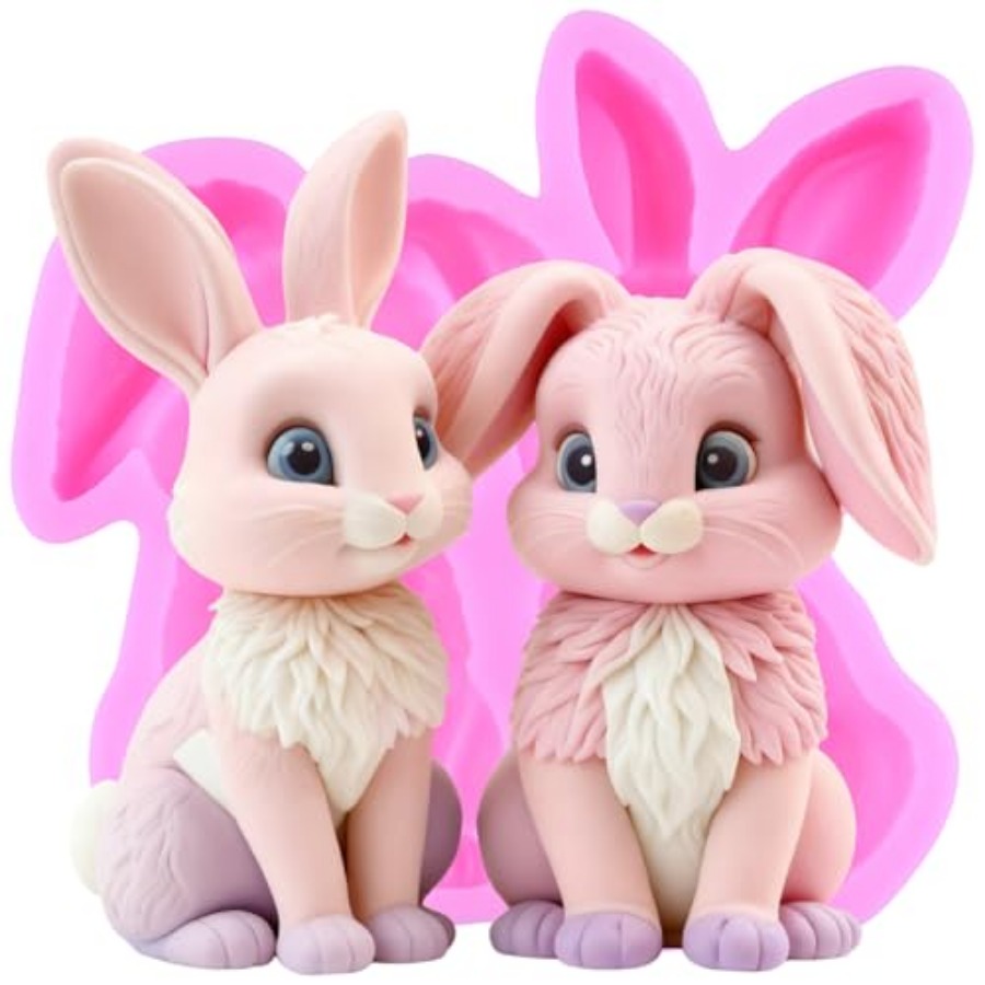 Rabbit Fondant Mold Easter Bun - Bunny Cake Mold 评论和价格