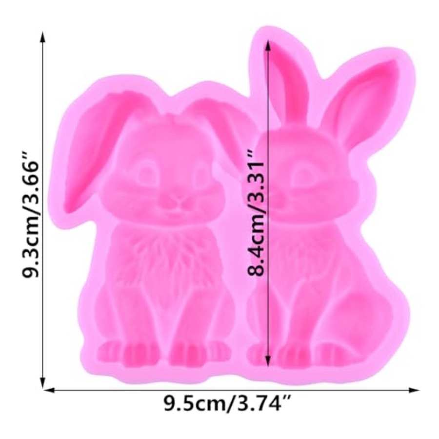 Rabbit Fondant Mold Easter Bun - Bunny Cake Mold 评论和价格
