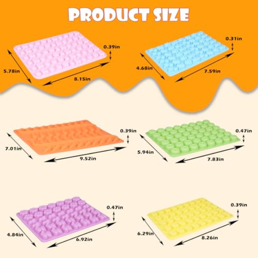 Gummy Bear Molds Silicone 37PC - Donut Mold Silicone 评论和价格