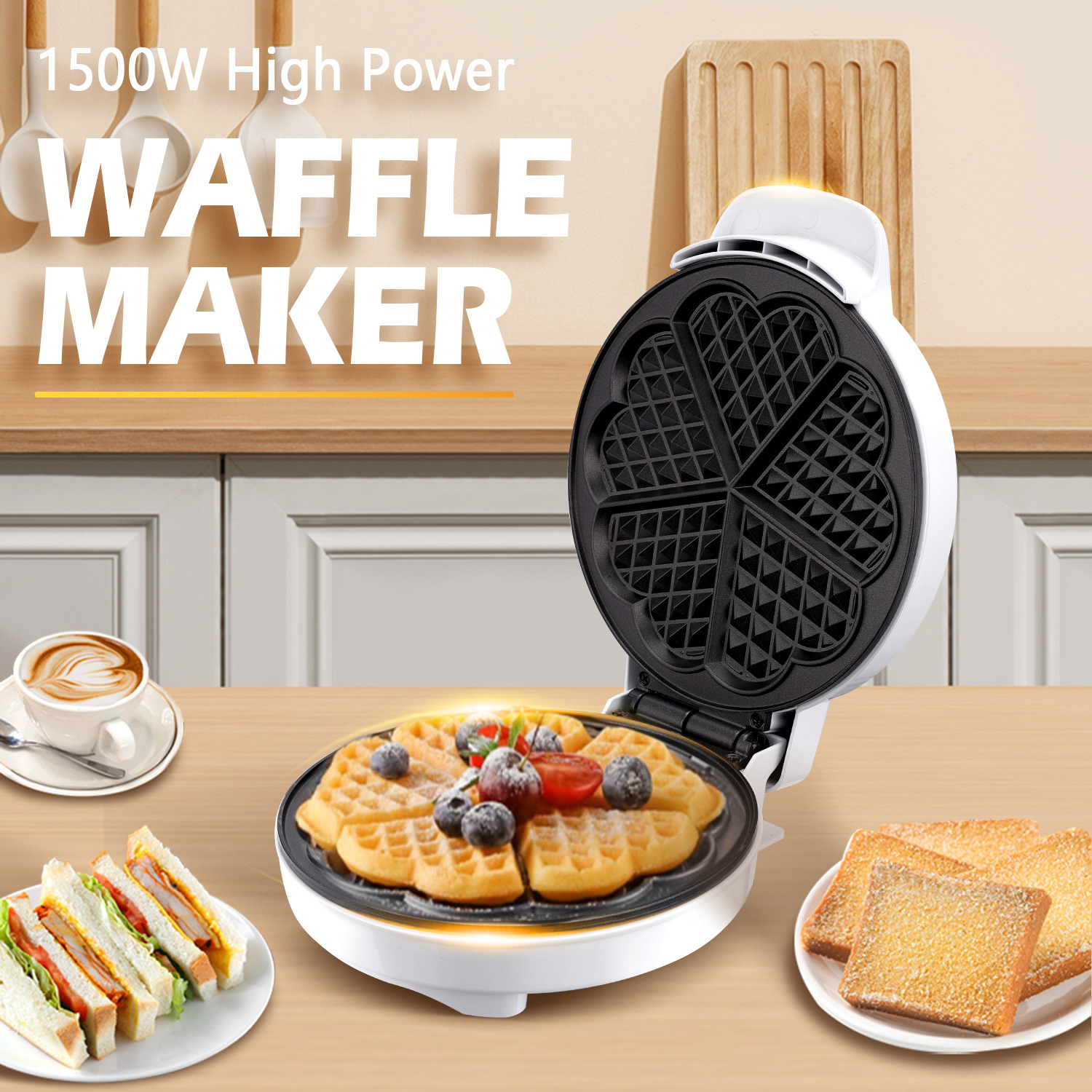 Breakfast Waffle Molds Egg Cak - Egg Waffle Pan 评论和价格