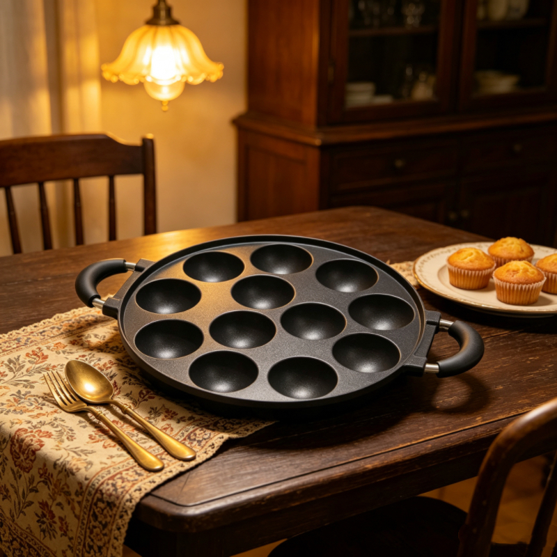 7/12 Mold Aebleskiver Pan, Non - Danish Pancake Pan 评论和价格