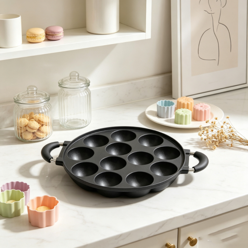7/12 Mold Aebleskiver Pan, Non - Danish Pancake Pan 评论和价格