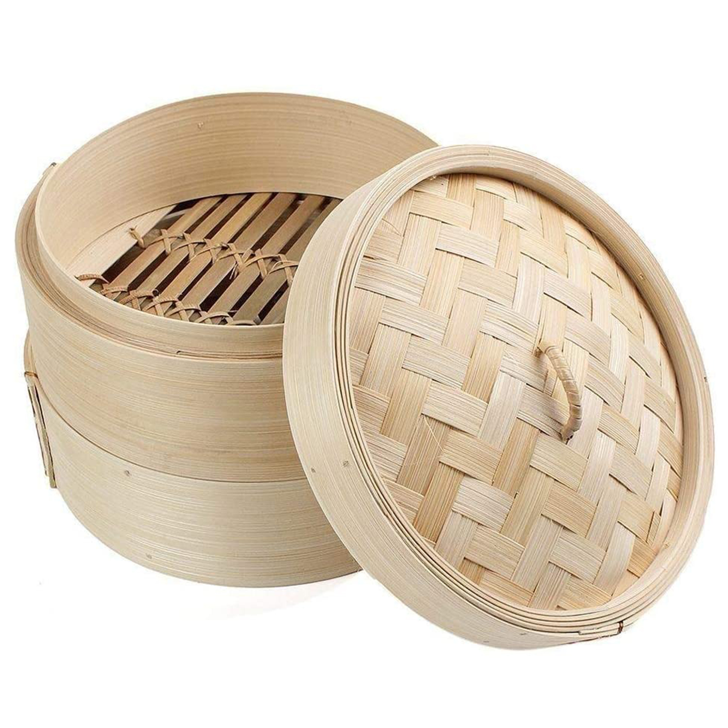AEE4-Bamboo Steamer 2 Tier 8 I - Dim Sum Basket 评论和价格