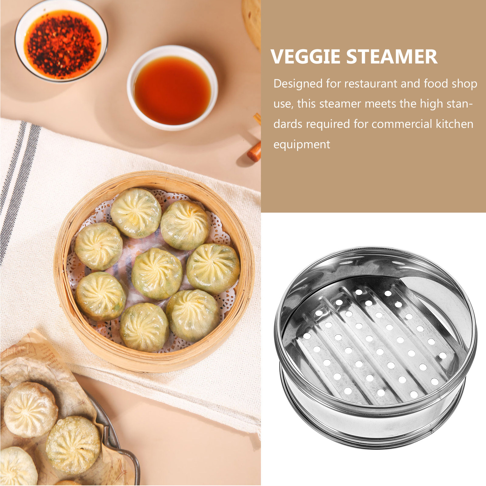 Stainless Steel Steamer Thicke - Dim Sum Basket 评论和价格