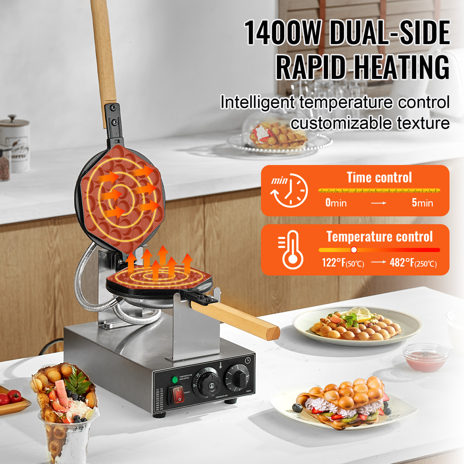 HomeWise Commercial Egg Bubble - Egg Waffle Pan 评论和价格