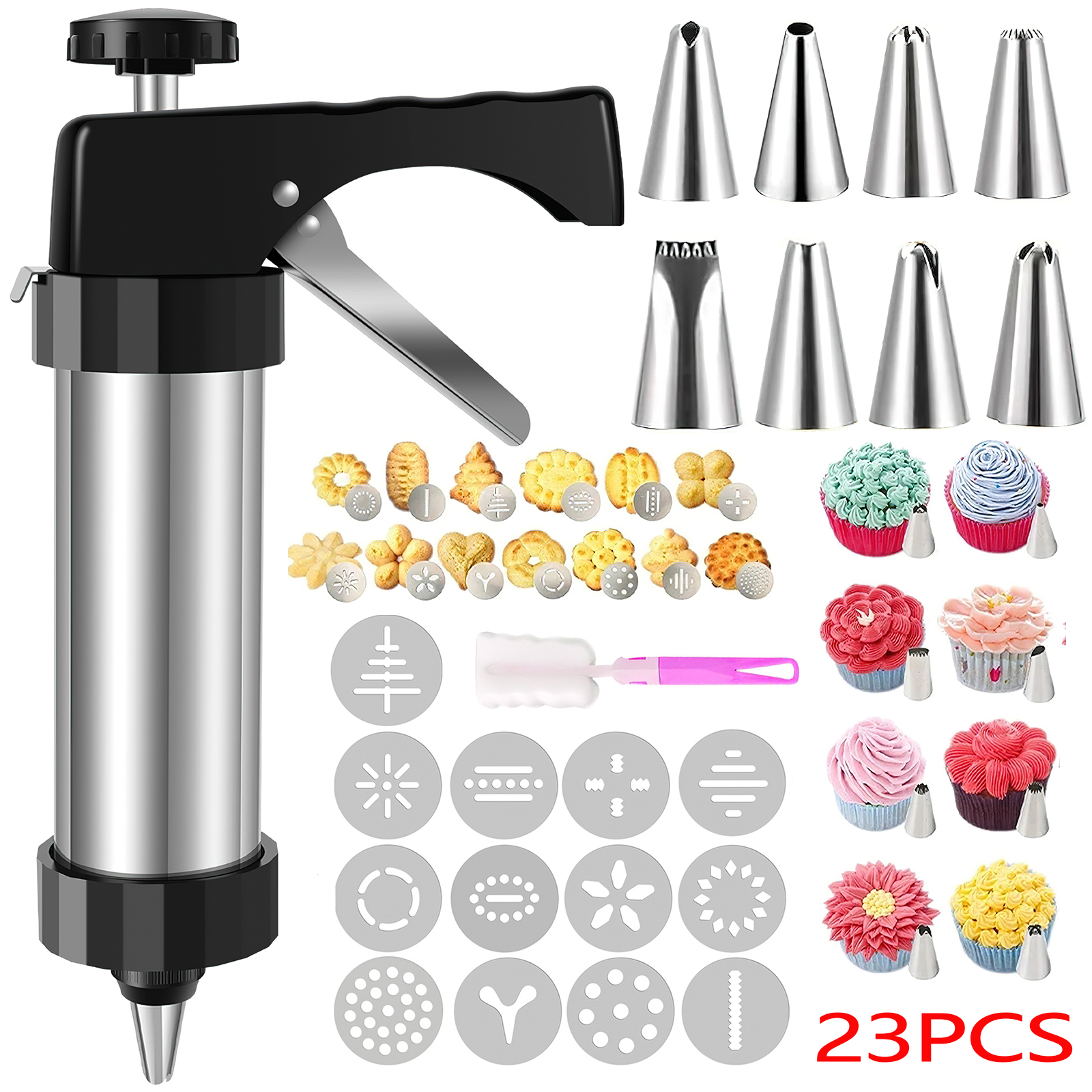 GMOX Cookie Press Gun and Tips - Churros Maker Gun 评论和价格