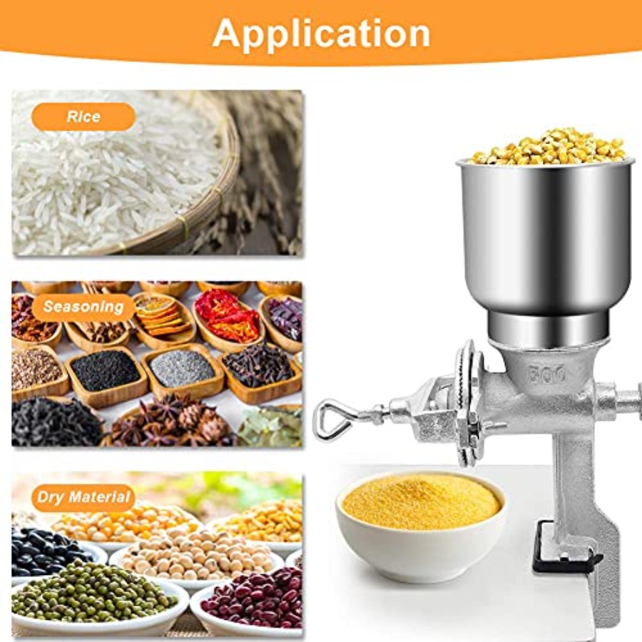 Manual Grain Grinder Hand Cran - Cast Iron Corn 评论和价格