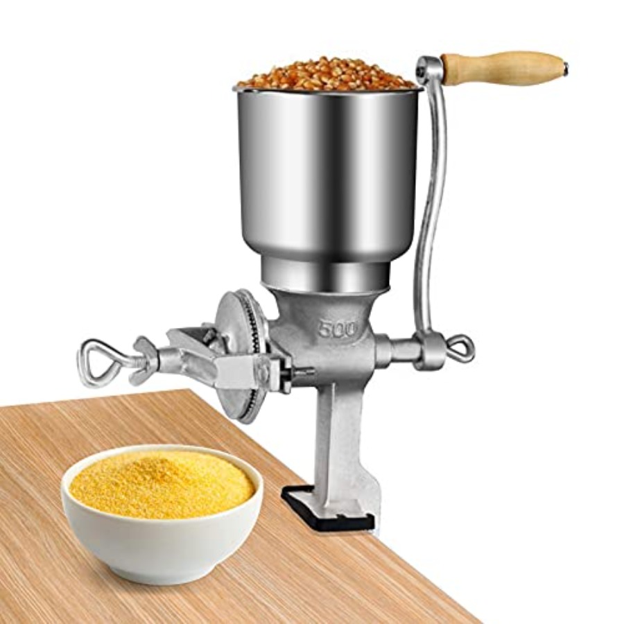 Manual Grain Grinder Hand Cran - Cast Iron Corn 评论和价格