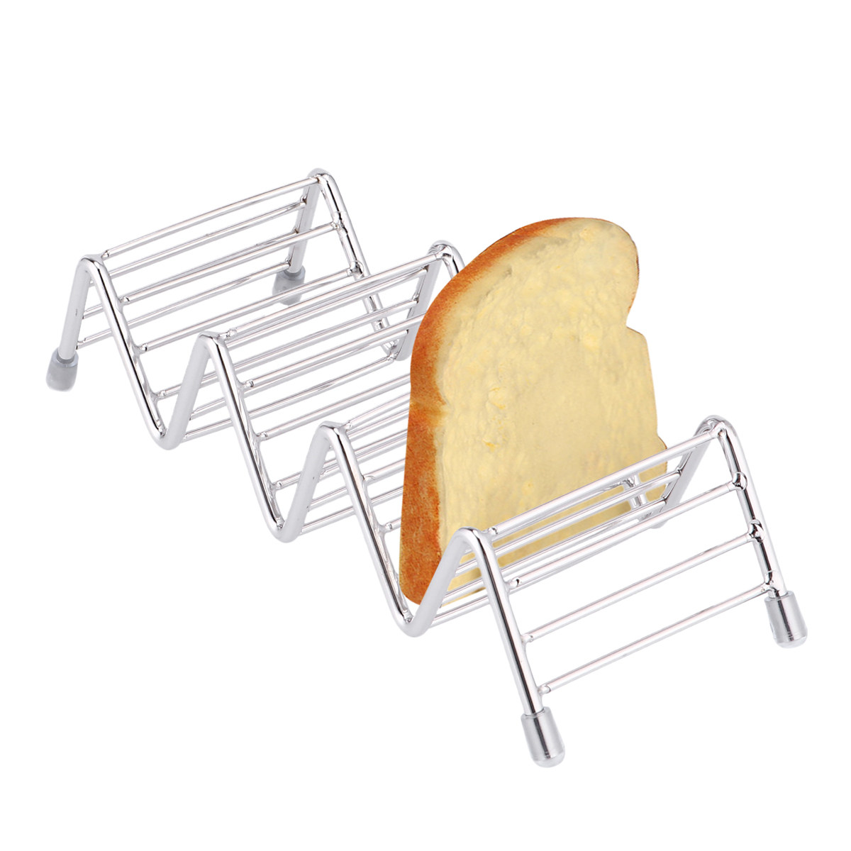 3 Grids Stainless Steel Taco R - Taco Stand Holder 评论和价格