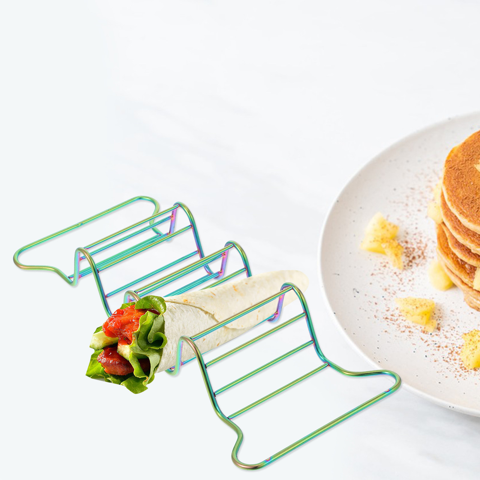 Premium Stainless Steel Taco T - Taco Stand Holder 评论和价格