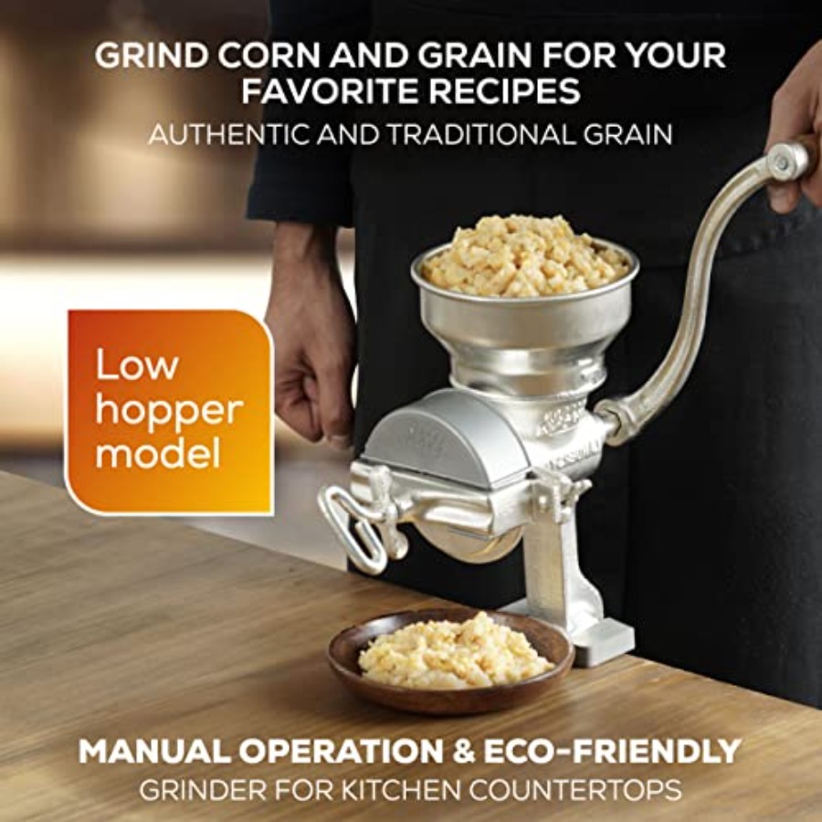 Corn Grinder with Low Hopper,  - Cast Iron Corn 评论和价格