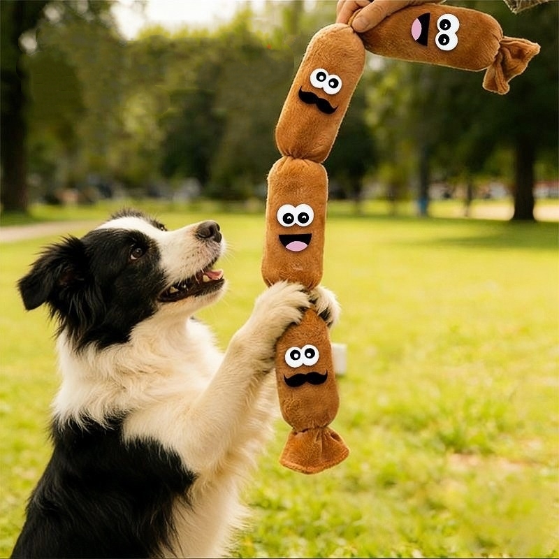 Hot Dog Sausage Plush Chew Toy - Hot Dog Press 评论和价格