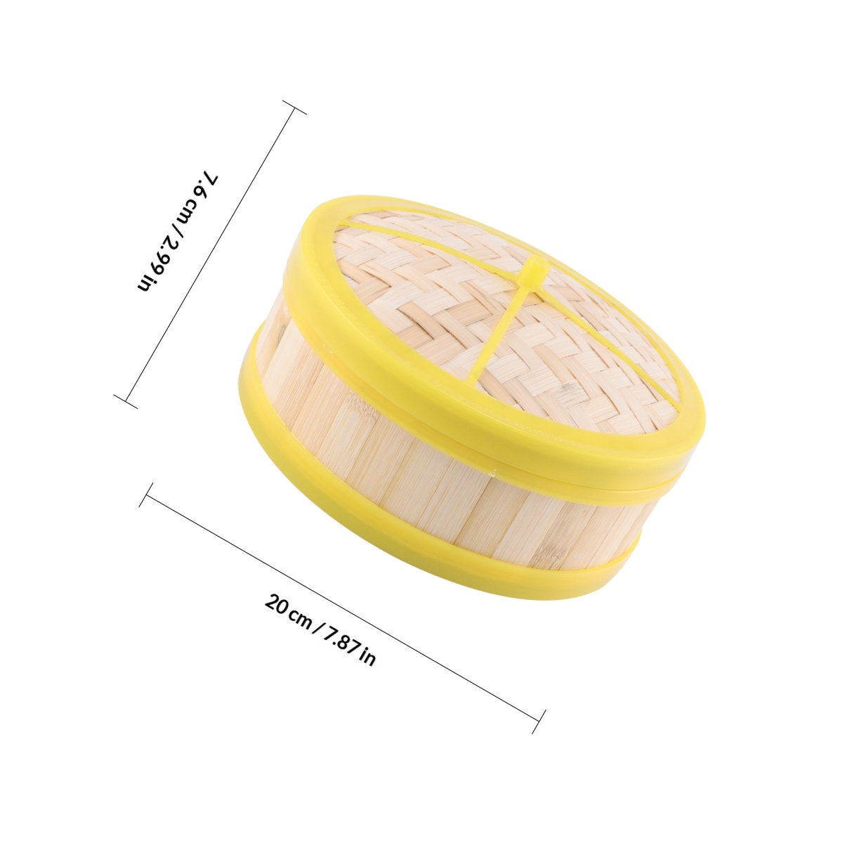 1Set Bamboo Steamer Single Tie - Dim Sum Basket 评论和价格