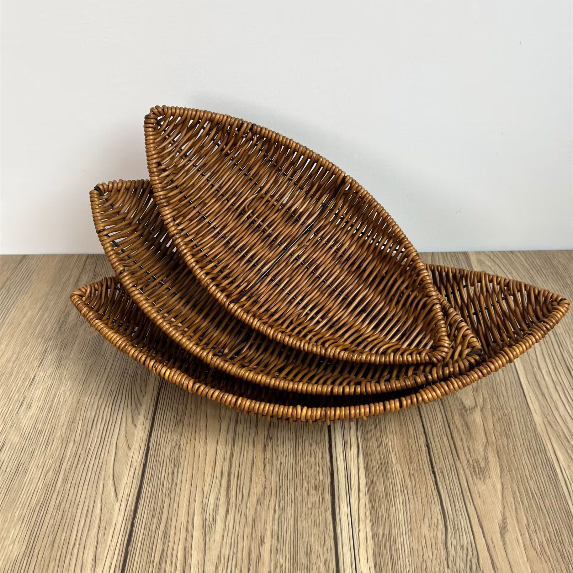 3PCS Fruit Dish Weaving Creati - Dim Sum Basket 评论和价格