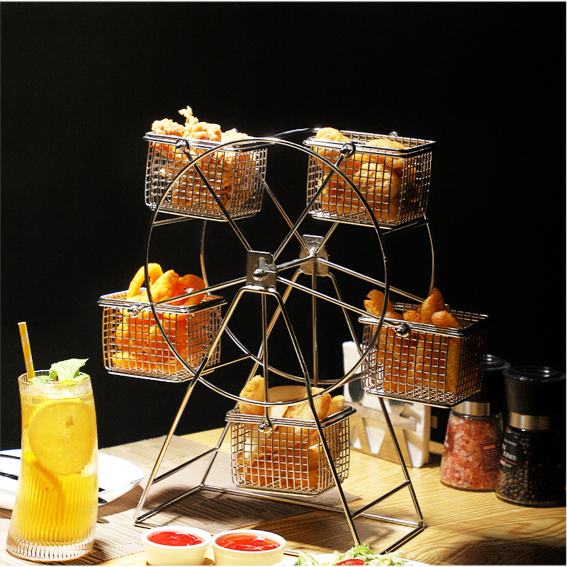 Ferris Wheel Rotating Snack Fr - Dim Sum Basket 评论和价格