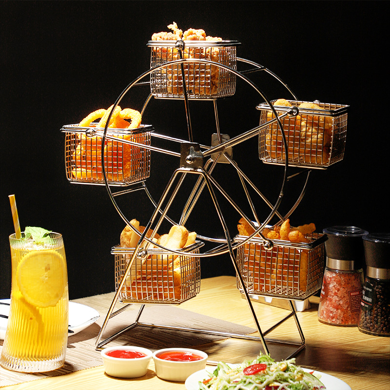 Ferris Wheel Rotating Snack Fr - Dim Sum Basket 评论和价格