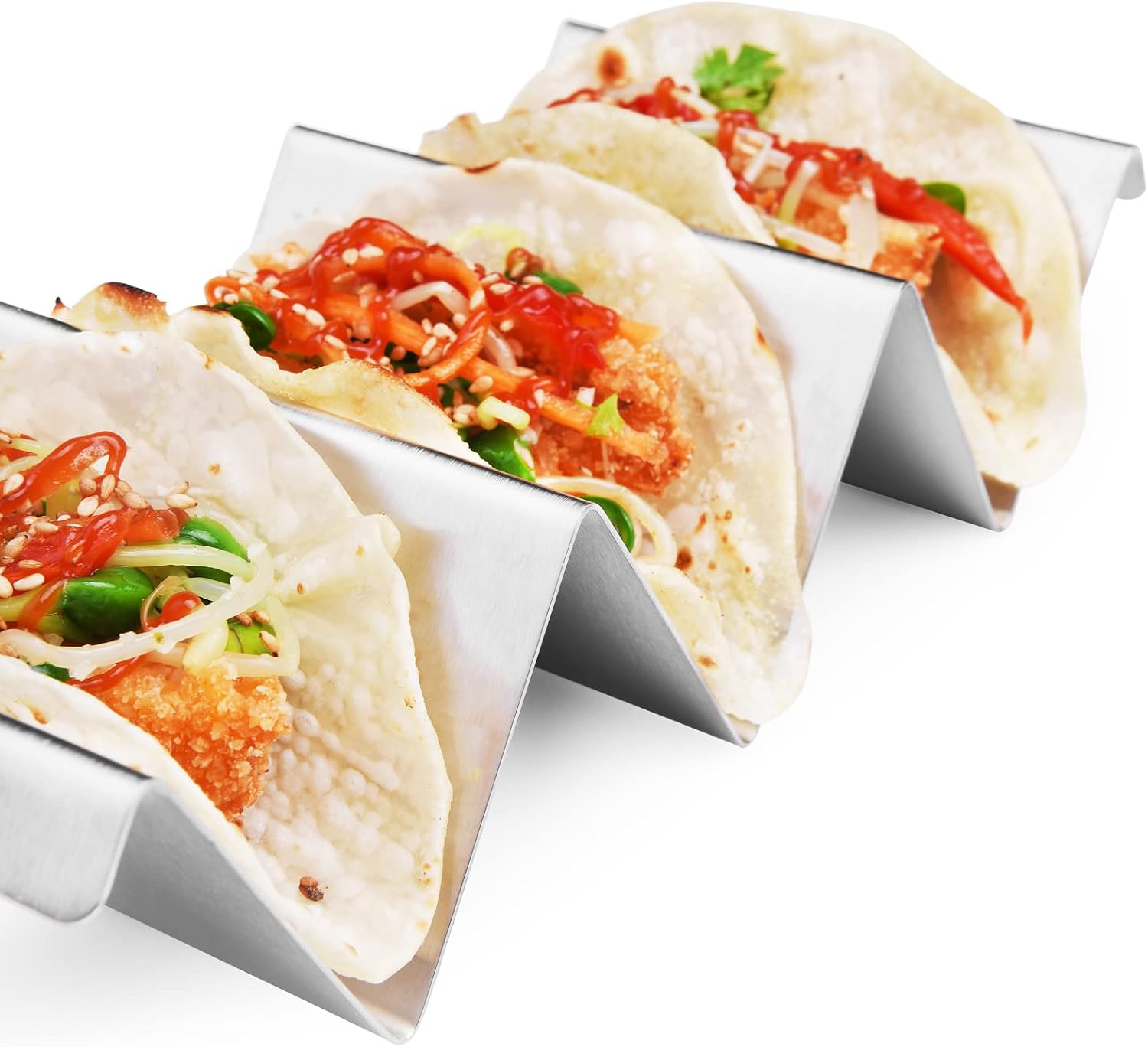 Taco Holders 4 Packs - Stainle - Taco Stand Holder 评论和价格