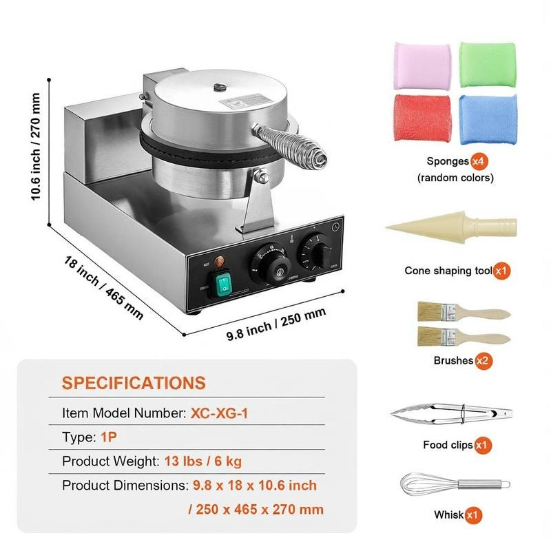 Electric Ice Cream Cone Maker, - Waffle Cone Maker 评论和价格