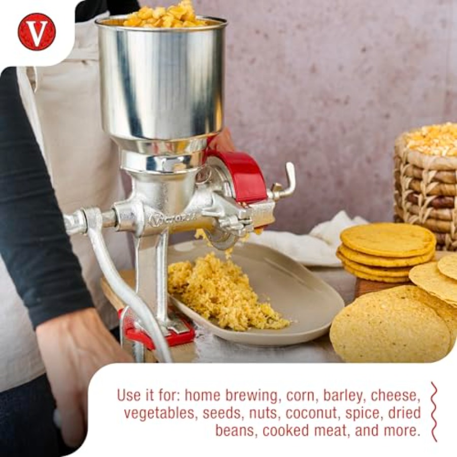 Manual Cast Iron Grain Mill wi - Cast Iron Corn 评论和价格