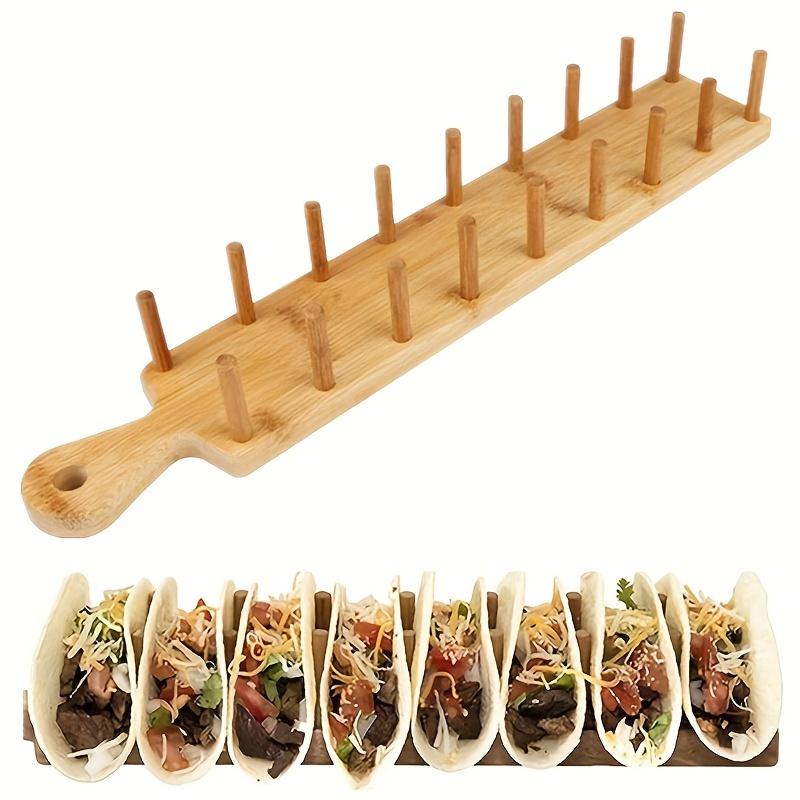 Bamboo Taco Holders Holds 8 Ta - Taco Stand Holder 评论和价格