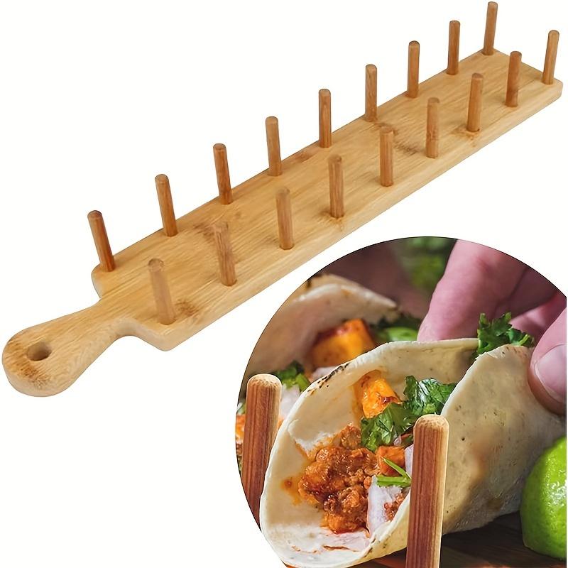 Bamboo Taco Holders Holds 8 Ta - Taco Stand Holder 评论和价格