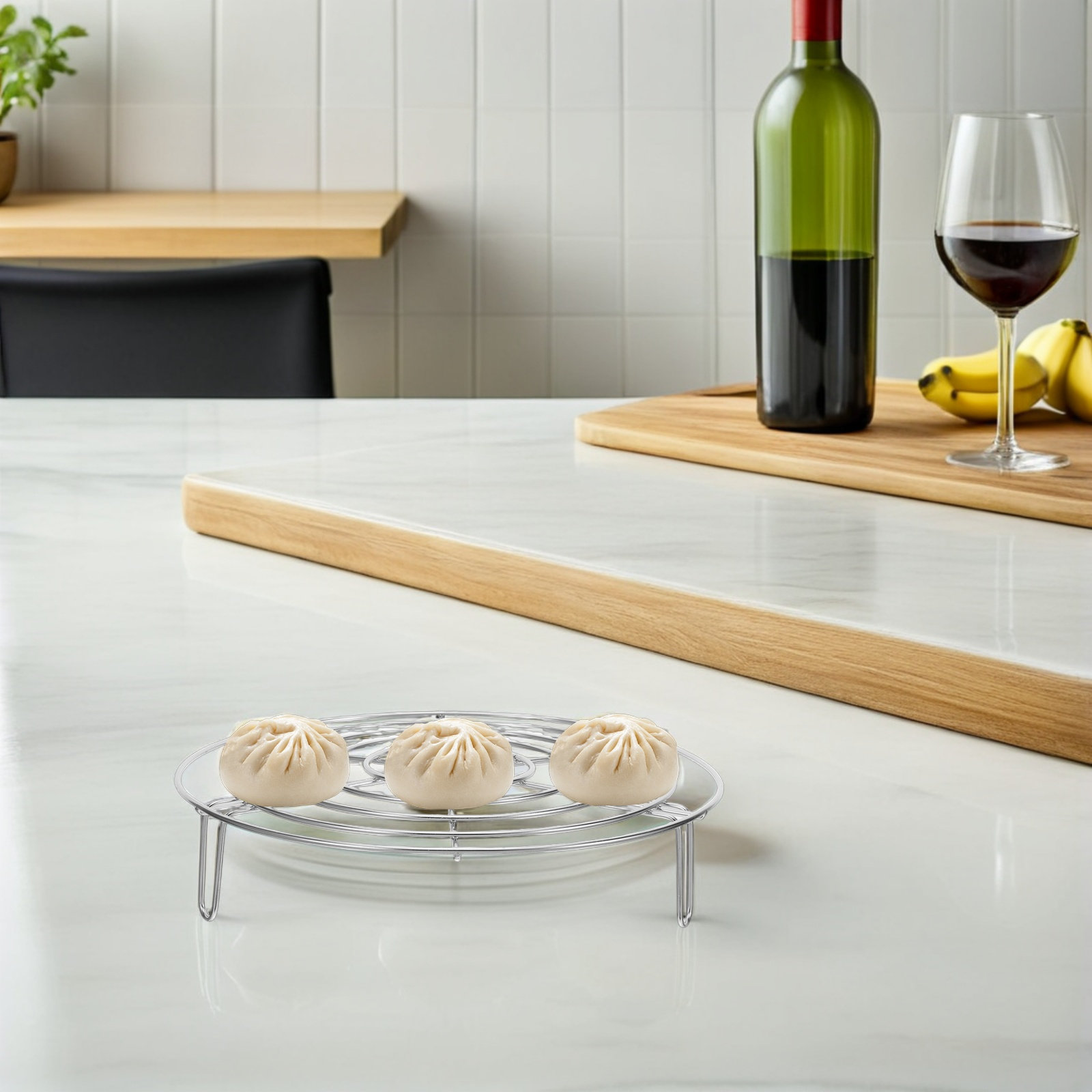 1Pcs Thickened Stainless Steel - Dim Sum Basket 评论和价格