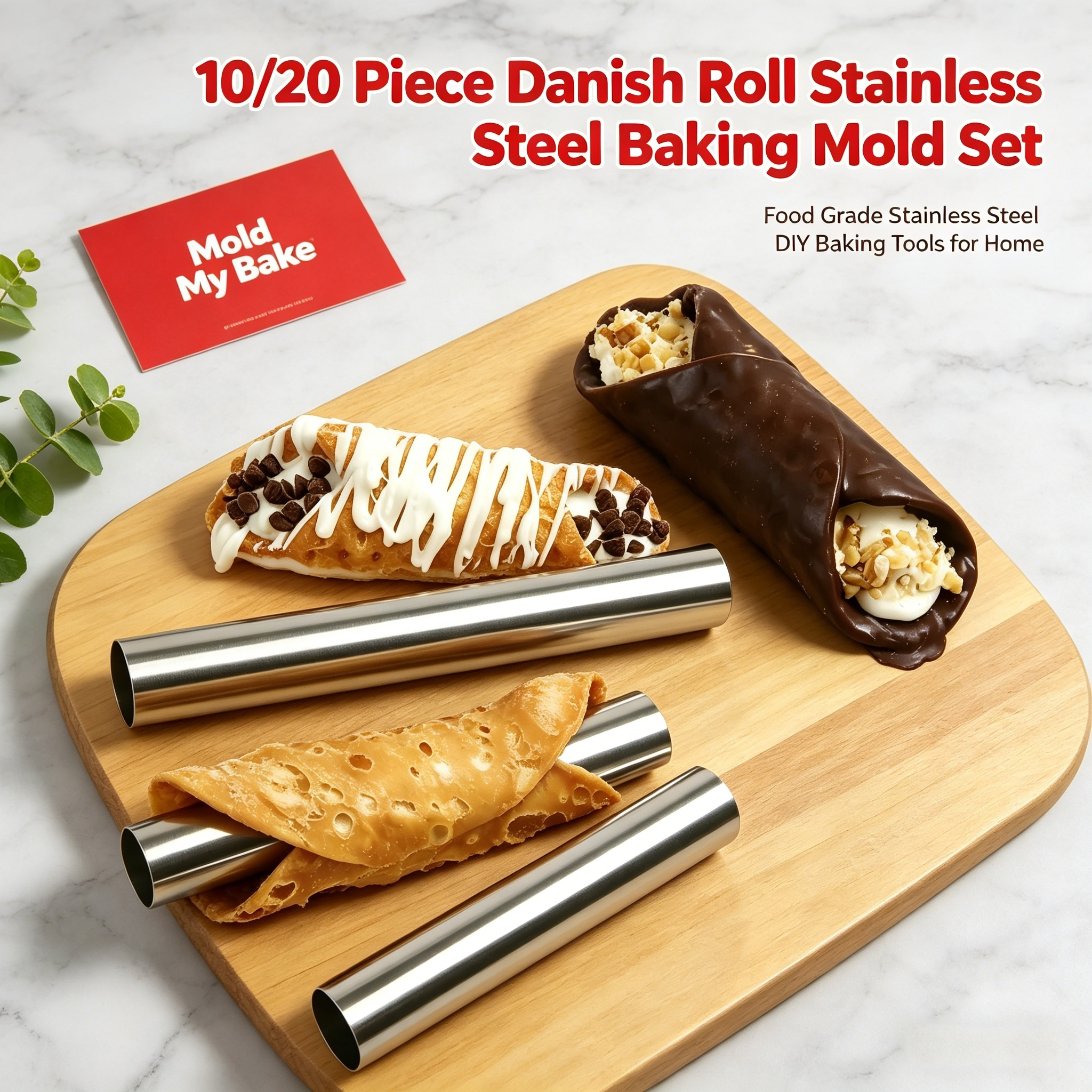 Cannoli Tubes Set, 10/20Pcs Fo - Danish Pancake Pan 评论和价格