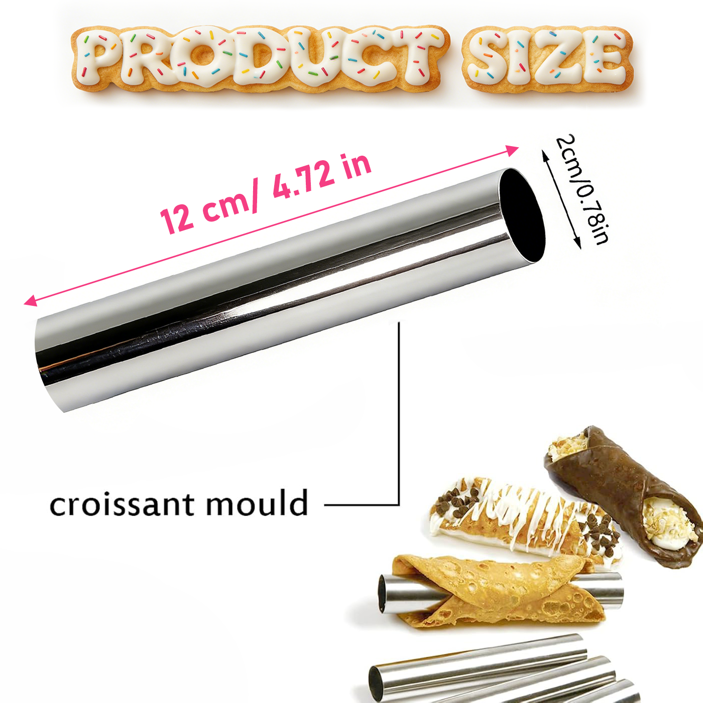 Cannoli Tubes Set, 10/20Pcs Fo - Danish Pancake Pan 评论和价格