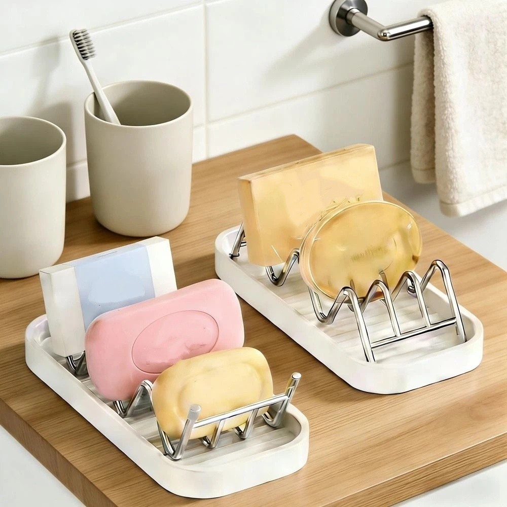 2/3 Grids W Shaped Soap Holder - Taco Stand Holder 评论和价格
