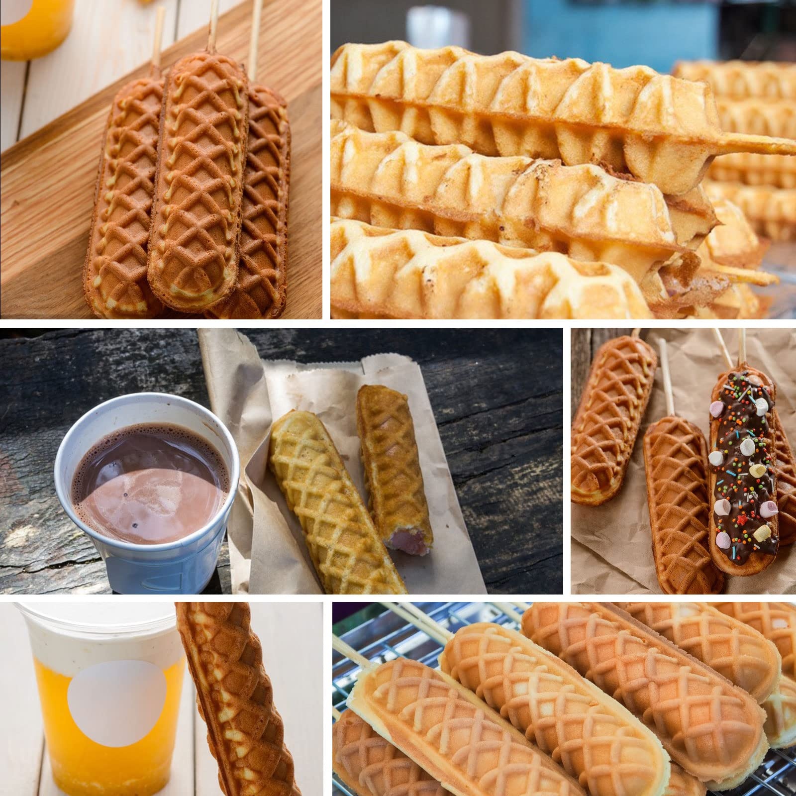 6-Piece Non-stick Waffle Bar M - Corn Dog Stick 评论和价格