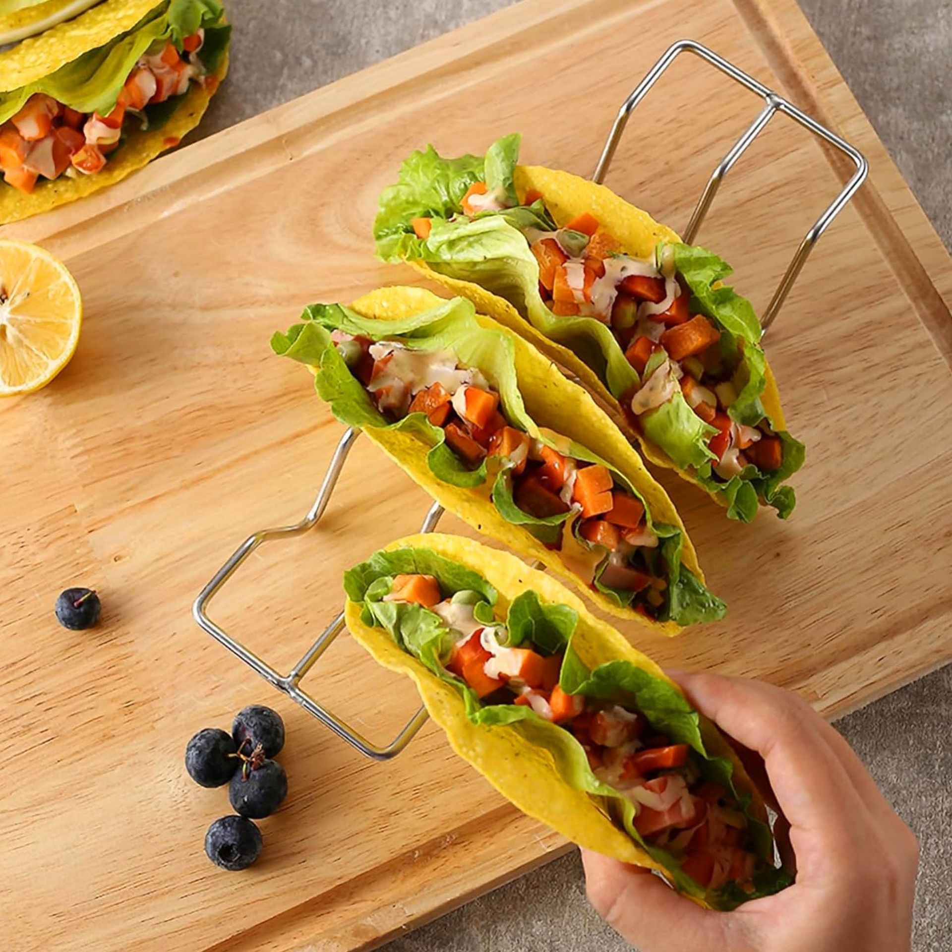 Taco Holder Roll Food Rack Hol - Taco Stand Holder 评论和价格