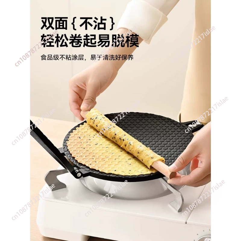 Gas Type Non-stick Waffle Cone - Egg Waffle Pan 评论和价格