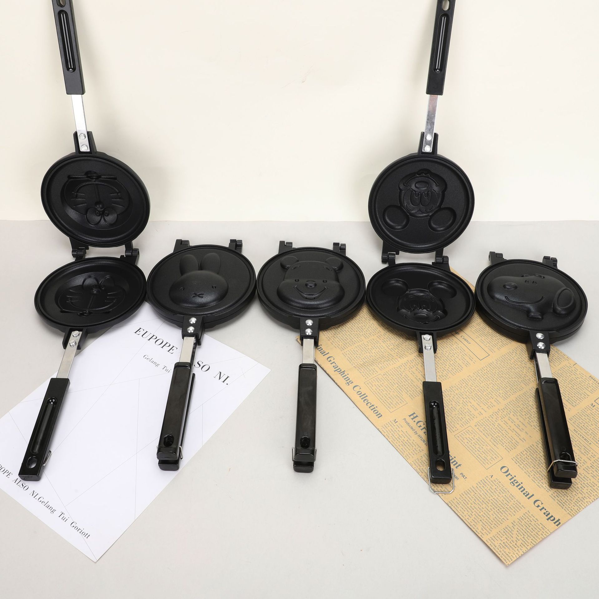 Multifunctional Cartoon Round  - Egg Waffle Pan 评论和价格