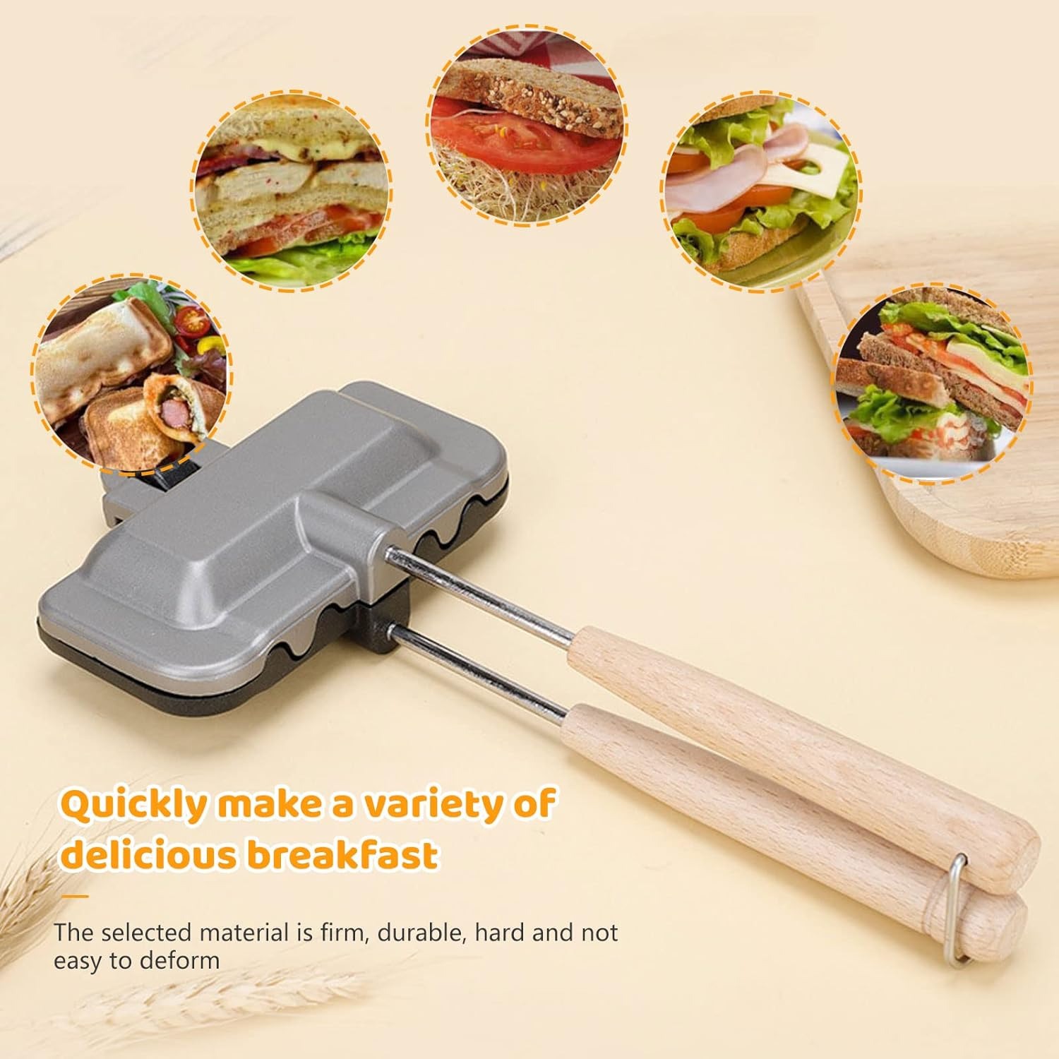 1pcs Sandwich Maker – Stove To - Hot Dog Press 评论和价格