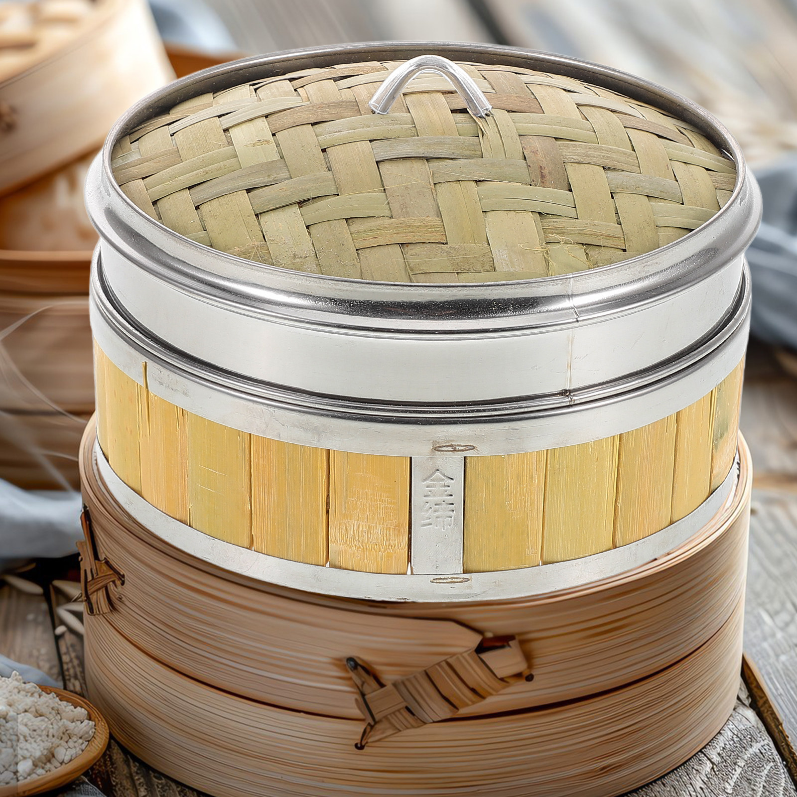 Chinese Food Steamer Bamboo St - Bao Steamer Bamboo 评论和价格
